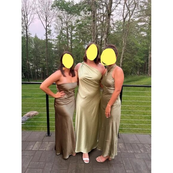 Tanya Taylor Green Stassi Dress Size 4  **FLAW** Read & See Photos - Picture 11 of 12